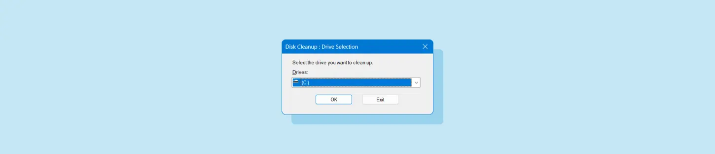 Disk cleanup on a PC